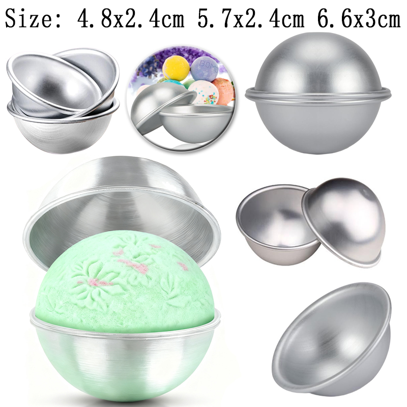 Bath Bomb Mold - 6 Buah Cetakan Mandi Bentuk Bola,