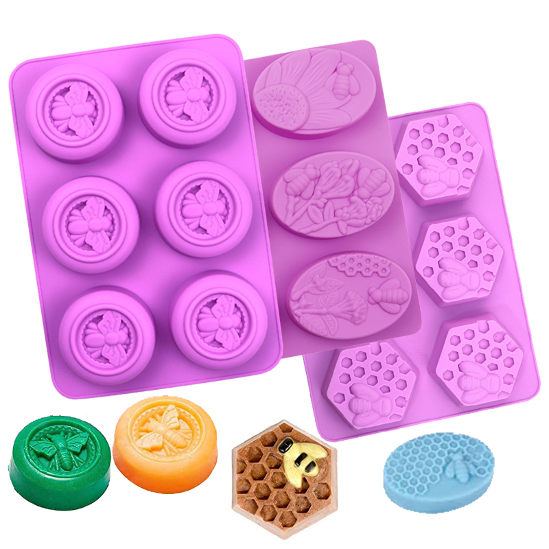 Bath Bomb Mold - Cetakan Sabun Sarang Lebah 3D Cap