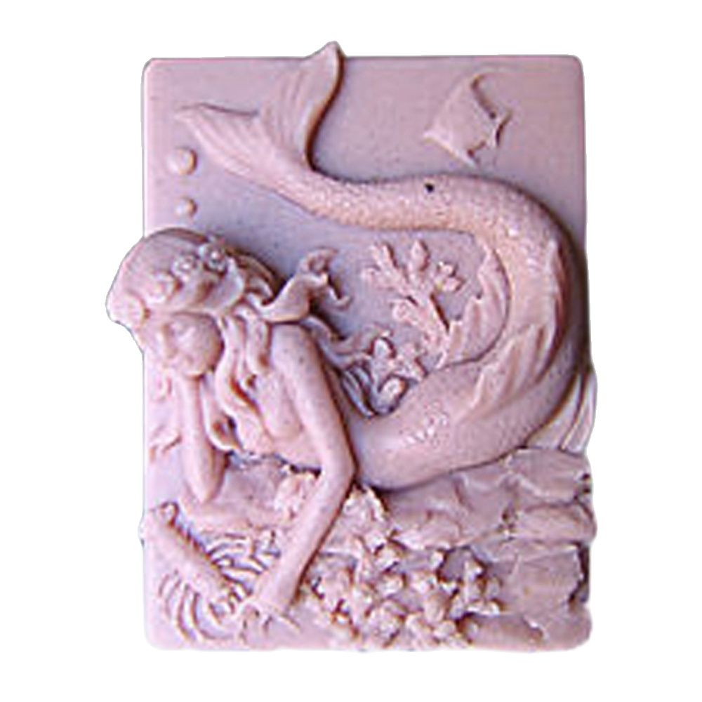 Bath Bomb Mold - Cetakan Silikon Sabun Putri Duyung 2D,