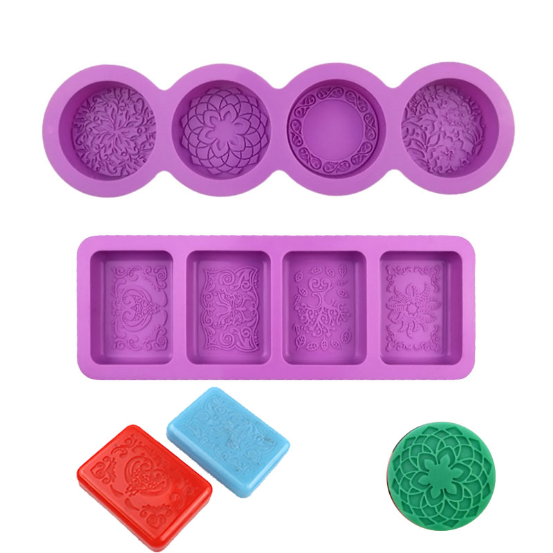 Bath Bomb Mold - Cetakan Silikon Pola Bunga untuk Perlengkapan