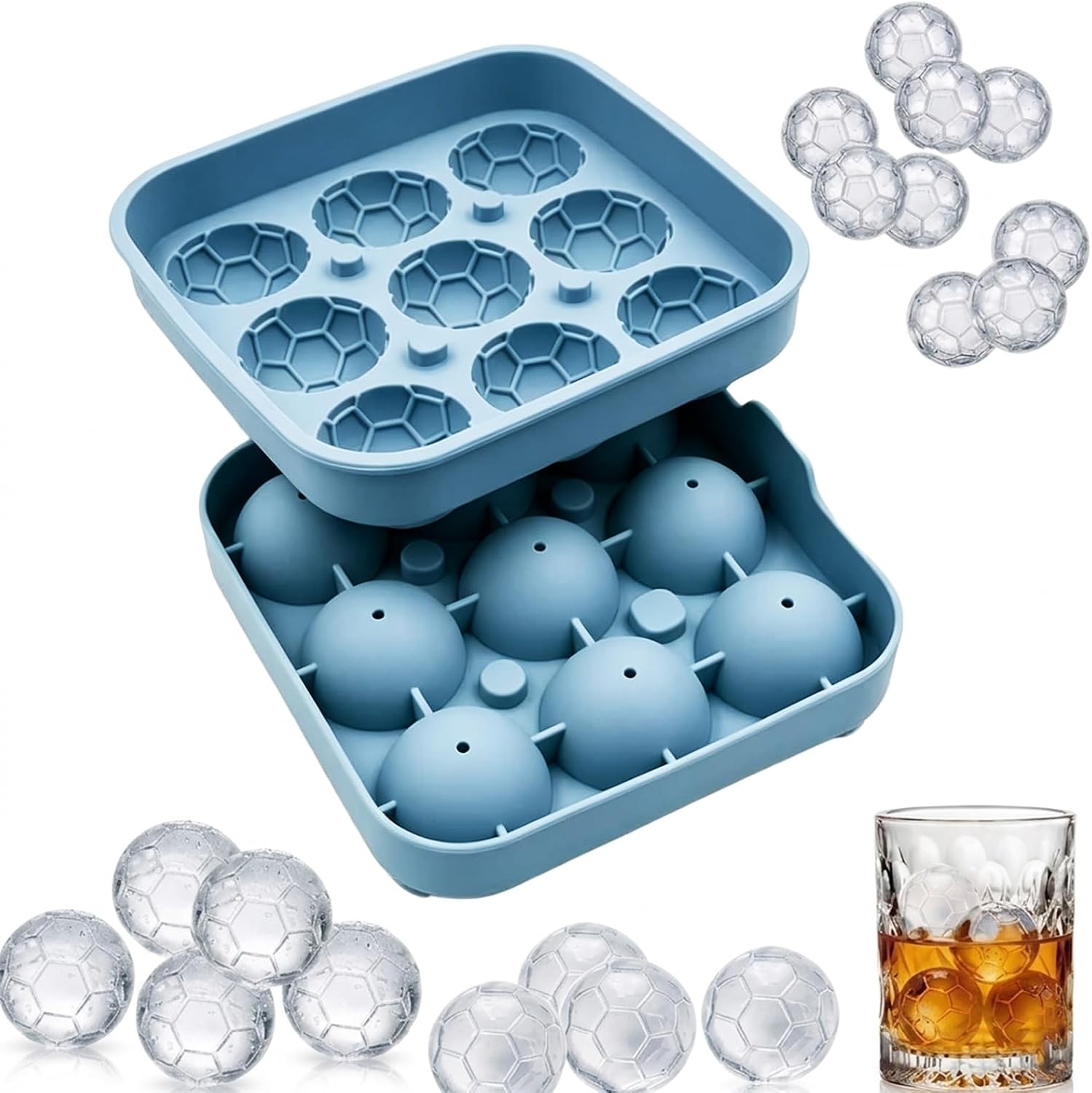 Bath Bomb Mold - Cetakan Es Batu Bola Sepak, Cetakan