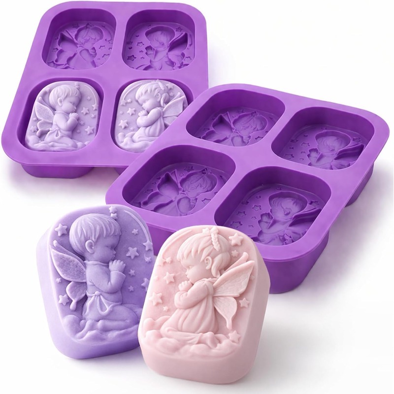 Bath Bomb Mold - Cetakan Silikon Malaikat untuk Perlengkapan Pembuatan