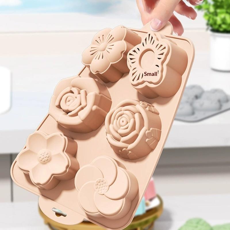 Cetakan Silikon Bunga SU, 6 Ro - Bath Bomb Mold ulasan dan harga