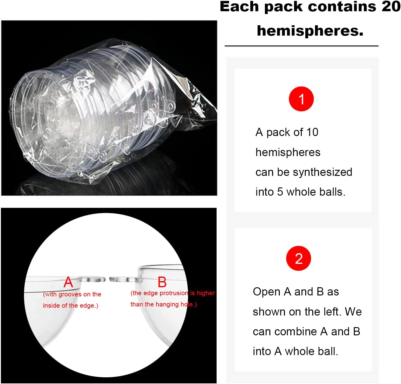 Bola Ornamen Plastik Bening, B - Bath Bomb Mold ulasan dan harga